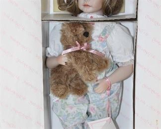  Jane Zedjuna’s “Jennifer” Fine Porcelain Doll Created for Hamilton Heritage Dolls Collection (C.1990)