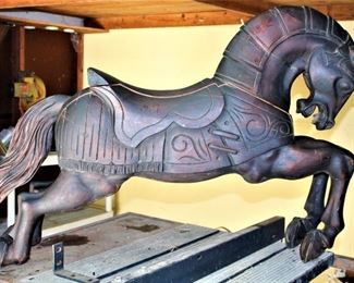 Antique Wood Carousel Horse 