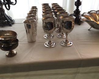 Reed and Barton Sterling Chased  (set of 12) Francis 1st Water Goblets
