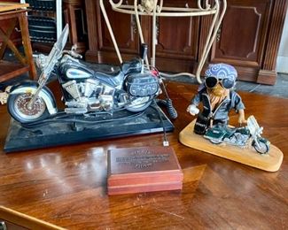 Harley Davidson Motorcycle Telephone and Other H-D Collectibles