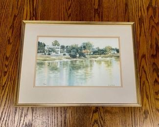 Artist BARBARA LaPLANTE (1927-2019), South Carolina Artist, Signed & Numbered, 79/800. Overall Framed Measurements: 16" x 22"