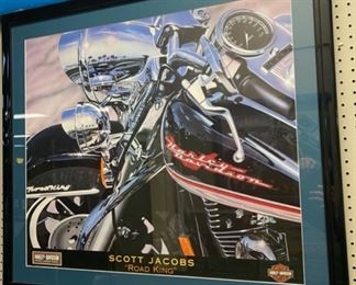 Harley Davidson SCOATT JACOBS "Road King" Framed Poster