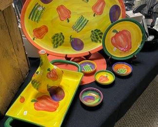 FARMERS MARKET by Jane Davies Serving Pieces