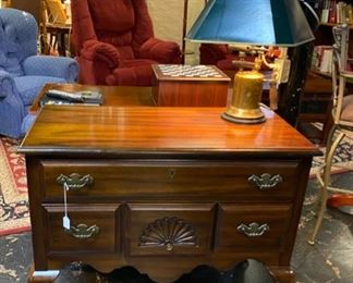 Mahogany Foyer Table / Small Buffet with 2 Drawers
