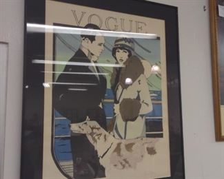 Signed artist's proof of Leslie Andrews Vogue Lithograph
