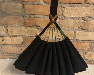 Vintage Fan Shaped Hand Bag By Koro Creation