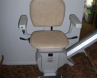 Available for pre sale, 714 499 4199. Ameriglide stairlift. 7 step lift with remote.