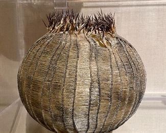 Cathy Strokowsky - truly incredible in person. Fused glass, twine and porcupine quills