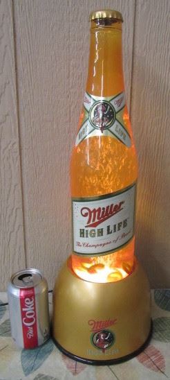 Miller Beer Lighted Water Bubble Lamp