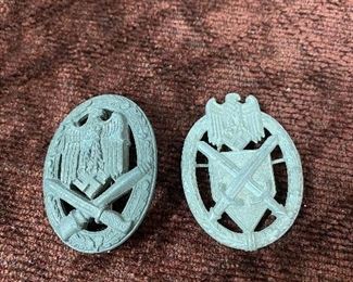 WW2 Nazi/German General Assault Badge and Nazi Marksmanship Device