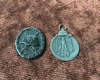 Nazi/German Wound Badge and Nazi/German Eastern Front Medal