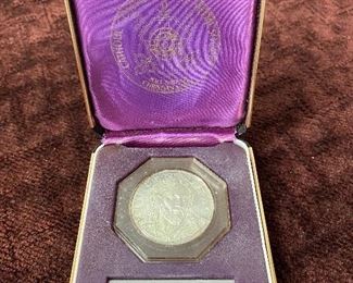 Sterling Silver Cased Prince of Peace Medal