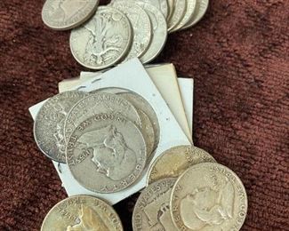 Franklin Silver Half Dollars