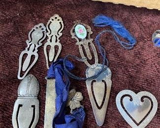 Old Sterling Silver Bookmarks
