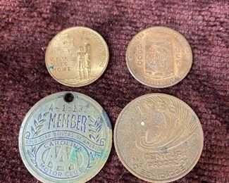 Old Advertising Tokens and AAA Motor Club