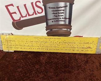 Large Pickett All American Slide Rule Hanging Store Display