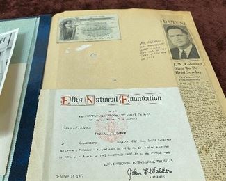 Several Old Scrapbooks