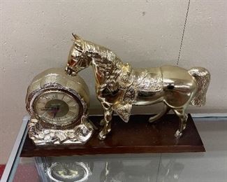Vintage Horse Clock