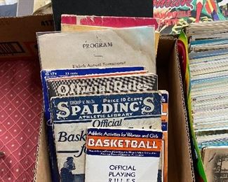 Vintage Basketball and Sports Rule Books
