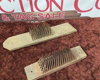 Antique Flax Combs