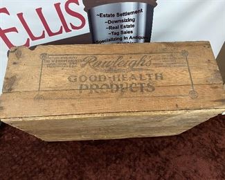 Early Wooden Rawleigh Shipping Crate