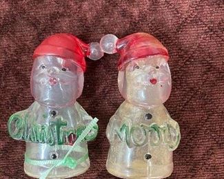 Vintage Santa Salt and Pepper Shakers