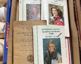 Vintage Davidson County Fair Programs