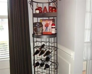 Metal Wine Rack (alcohol not included)