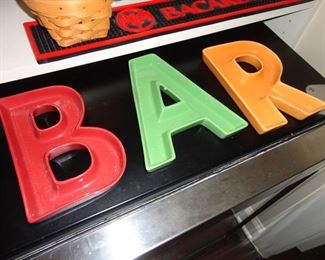 Serving dishes and other Bar items available