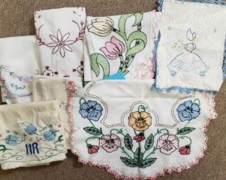 vintage linens, quilts