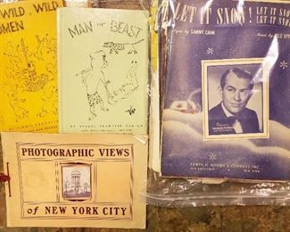vintage ephemera, sheet music