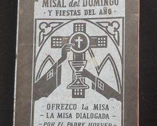 1960s Catholic Spanish Missal book