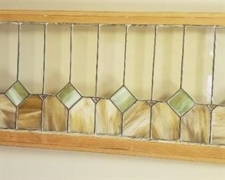 large stain glass panel