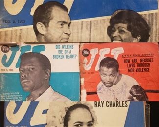 Vintage Jet Magazine magazines, civil rights era African American periodicals