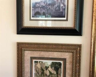https://ctbids.com/#!/description/share/682363 Set of 2 beautifully framed Tom Caldwell prints. Frame dimensions are 21'' x 18'' each. ''Castle Combe''

