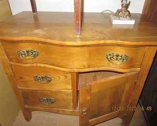 oak wash stand