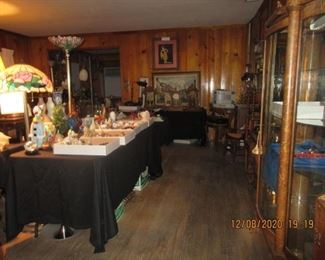 room full of misc collectibles