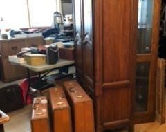 set of vintage luggage