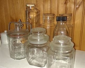 Antique and Vintage Glass bottles