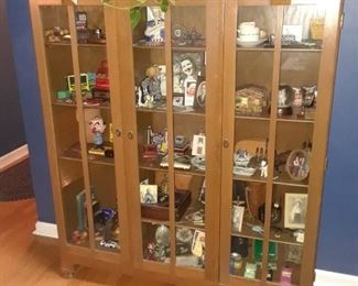 Farmhouse and Country Wood Furniture Display Case Curio