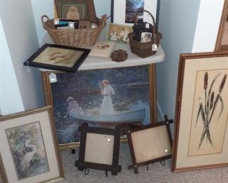 mission style frames, Owosso theater, wall art