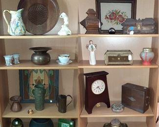 Weller flower frog, Trench art, tramp art, 100 year old clay vase