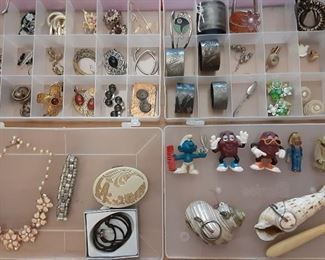 jewelry, California Raisins, Smurf, Yoda