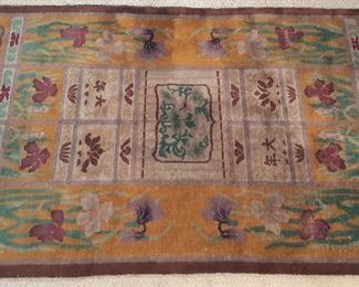 Limoge 9x7 silk wool rug (1890)