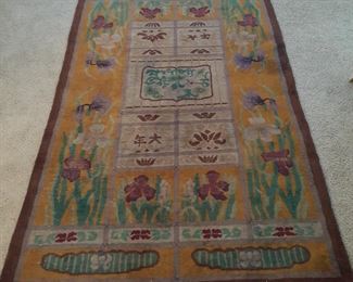 Limoge 9x7 silk wool rug (1890)