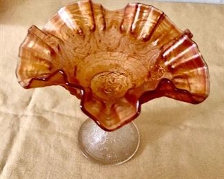 $22 - Vintage pedestal bowl