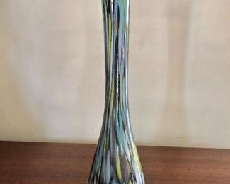 $75 Blown glass vase.  ~7"H; 3.5" diam