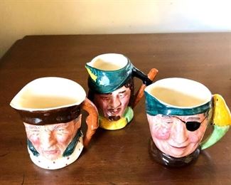 $25 Set of 3 Lancaster Sandland England Character mugs.  Each approx 2.5" diam, 2.75" H. 