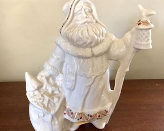 $10 Vintage Lenox Santa figure.  6"L; 7"H 