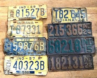 $60 Lot of vintage license plates 